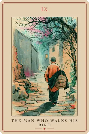The Man Who Walks His Bird
