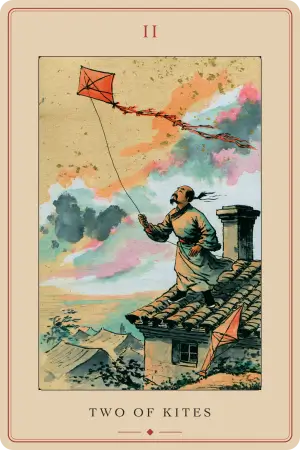 Two of Kites — The Tarot of Beijing