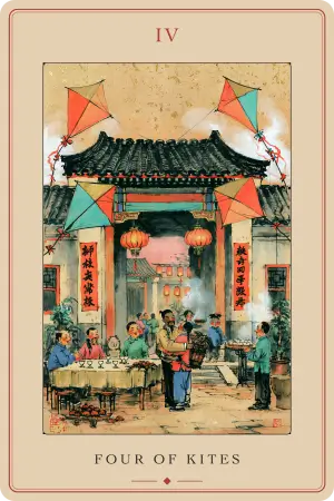 Four of Kites — The Tarot of Beijing
