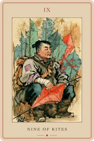 Nine of Kites — The Tarot of Beijing