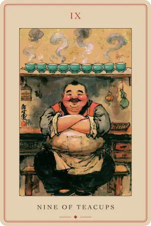 Nine of Teacups — The Tarot of Beijing