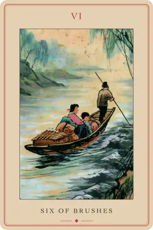 Six of Brushes — The Tarot of Beijing