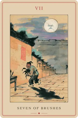 Seven of Brushes — The Tarot of Beijing