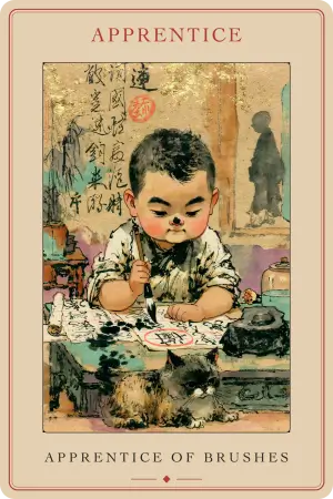 Apprentice of Brushes — The Tarot of Beijing