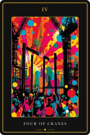 Four of Cranes — The Tarot of New York City