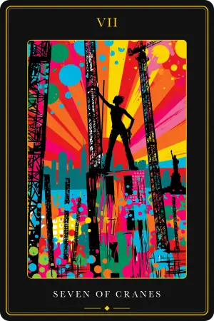 Seven of Cranes — The Tarot of New York City