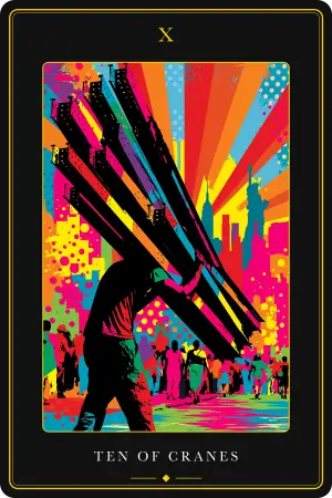 Ten of Cranes — The Tarot of New York City