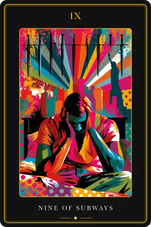 Nine of Subways — The Tarot of New York City