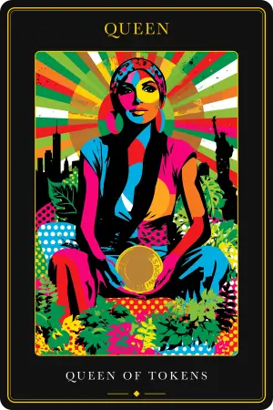 Queen of Tokens — The Tarot of New York City